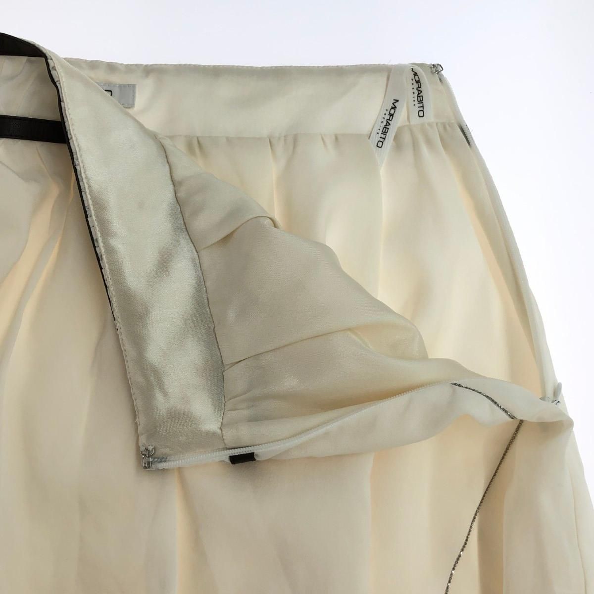 MORABITO モラビト フレアスカート サイズ:38 ホワイト レディース