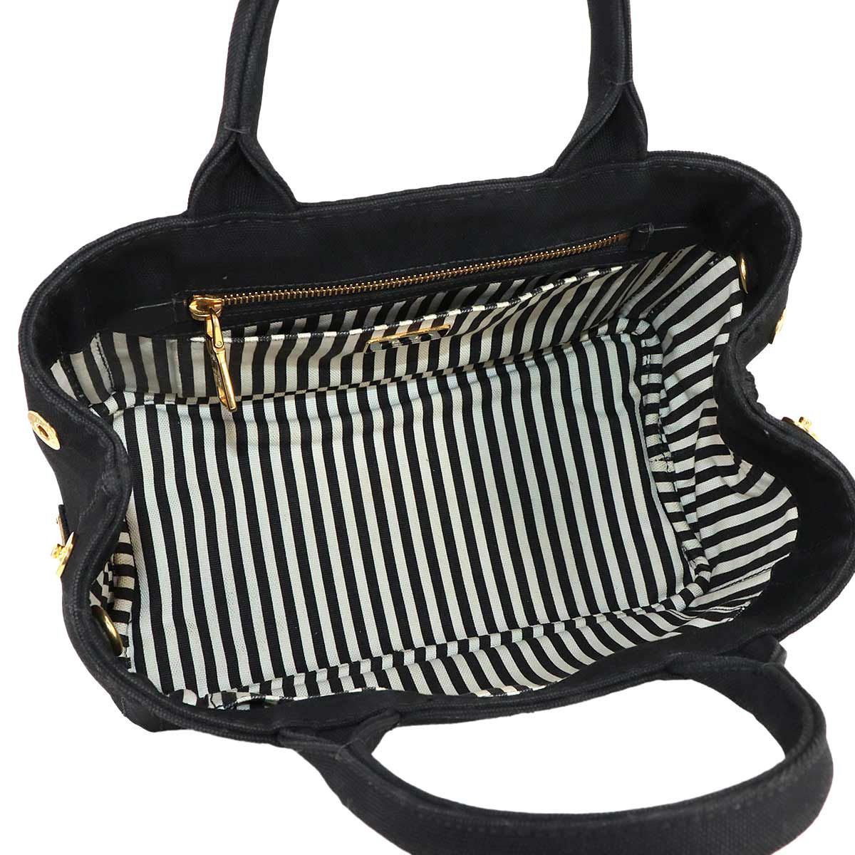 新品同様 プラダ PRADA カナパ ミニ 2way ハンド ショルダー バッグ  