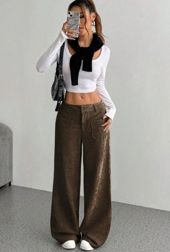 コーデュロイ ハイウエスト