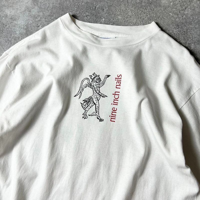 90s USA製 Nine Inch Nails オフィシャル 両面 プリント 半袖 Tシャツ 