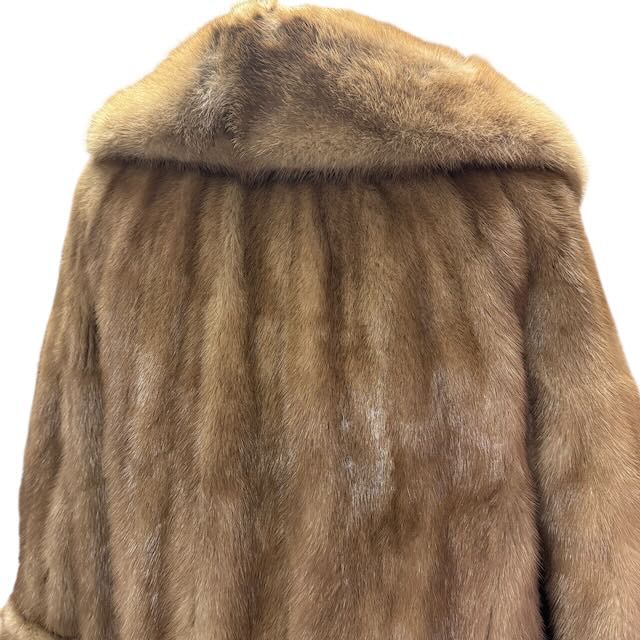 qhmirai  オンワード パステルミンク 毛皮 ミンク ファーコート パステルミンク MINK 毛皮 ロング コート リアルファー ライト