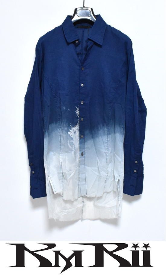 新品 KmRii × ロイヤルフラッシュ GRADATION SHIRT/LS M(1) ケムリ 