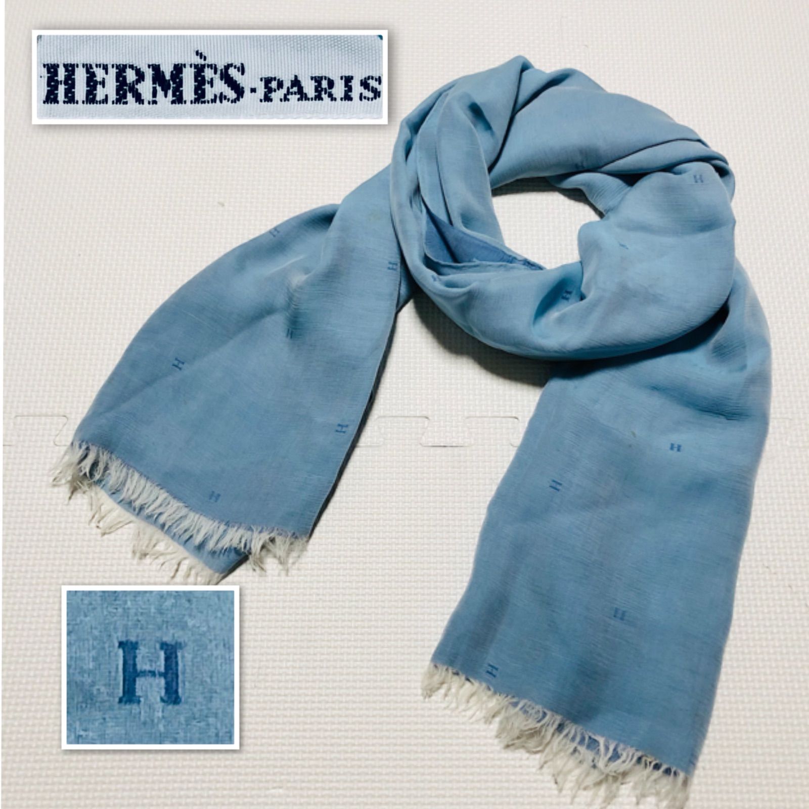 新品HERMES 大判ストールマフラー