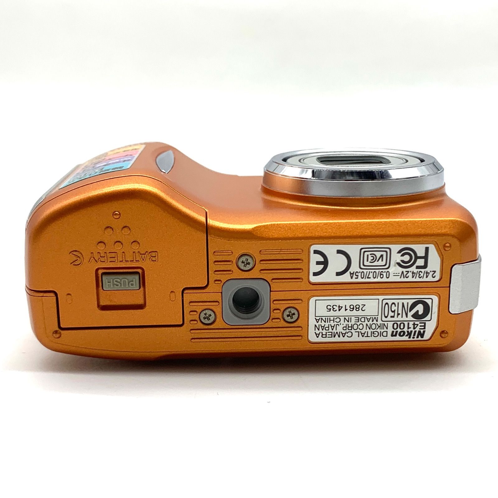 カメラ 【通電確認済み】Nikon デジタルカメラ COOLPIX 4100 オレンジ
