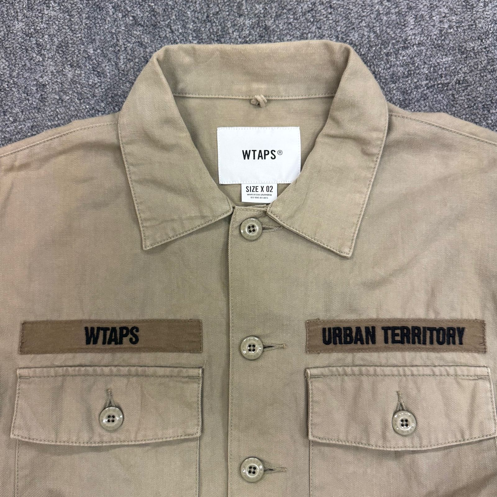 WTAPS 21AW BUDS LS COTTON.SERGE バッズ ロングスリーブ コットンセージ ミリタリー ジャケット アウター  ダブルタップス 212BRDT-SHM02 ベージュ系 2 82206A7 - メルカリ