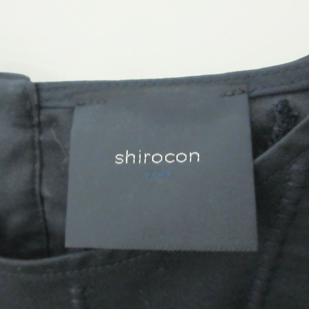 美品 クリーニング済 22AW shirocon シロコン ヨリ candyブラウス パフスリーブ シャツ SC2221-017AW 36 ネイビー レディース 古着 中古 美品 クリーニング済 22AW shirocon シロコン ヨリ candy