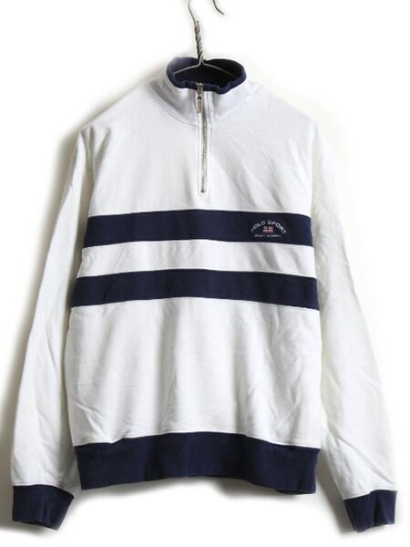 90's □ POLO SPORT ポロスポーツ ラルフローレン ジップネック