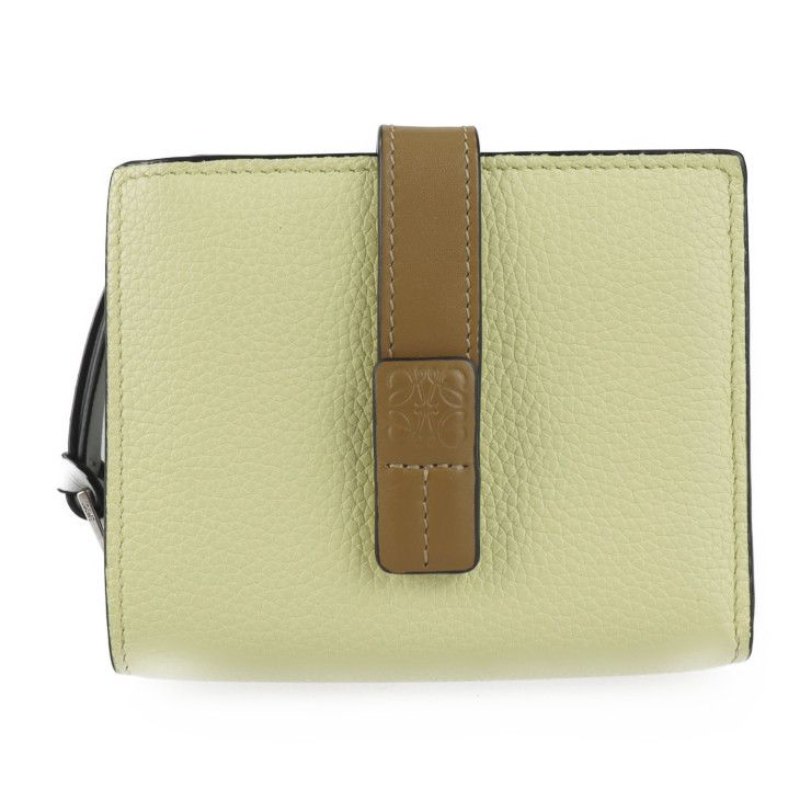 LOEWE 二つ折り財布 グレー/イエロー 