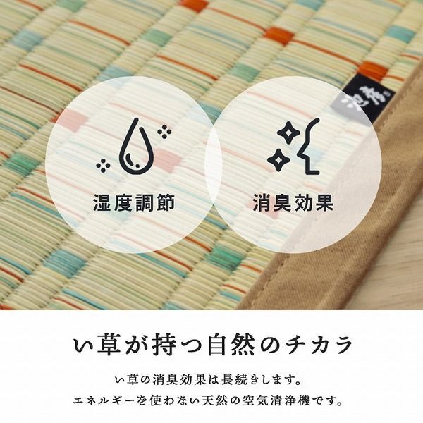 日本 い草 イグサ 自然素材 夏 年間 おすすめ カーペット ラグ 涼しい 江戸間6畳 約261×352cm レッド MARWIL-DEMENAGEMENTS_CH