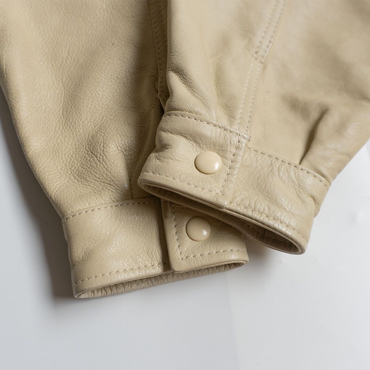 美品】VAN JAC【フード付き 袖レザー スタジャン】F ヴァン ワッペン  