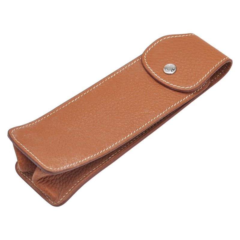 エルメス ペンケース 小物入れ ブラウン トゴ レディース HERMES 1-0231737