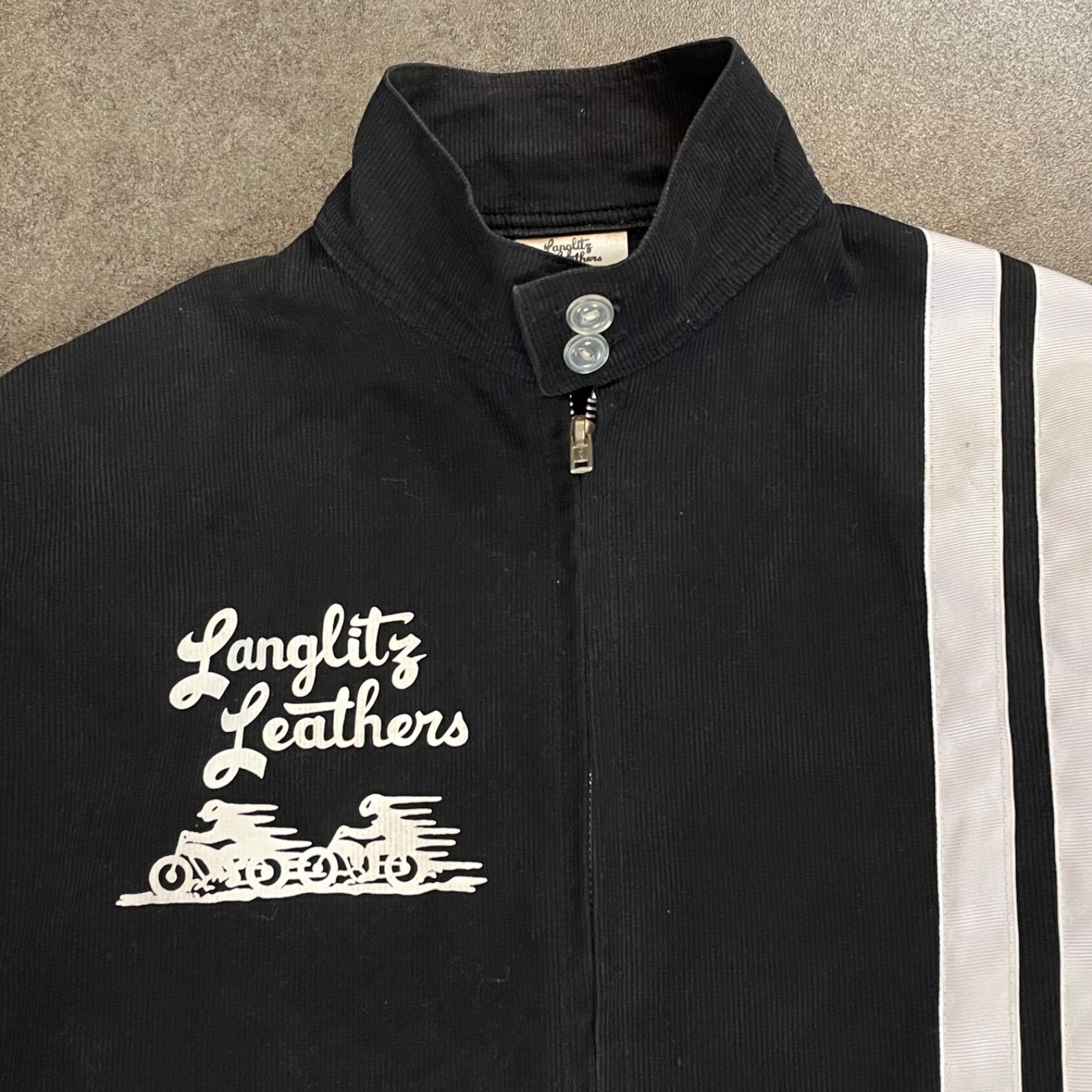 USA製 Langlitz Leaters Corduroy Full Zip Jacket Black Vintage ラングリッツレザー  コーデュロイジャケット ブルゾン ブラック 黒 ジップアップ ヴィンテージ - メルカリ