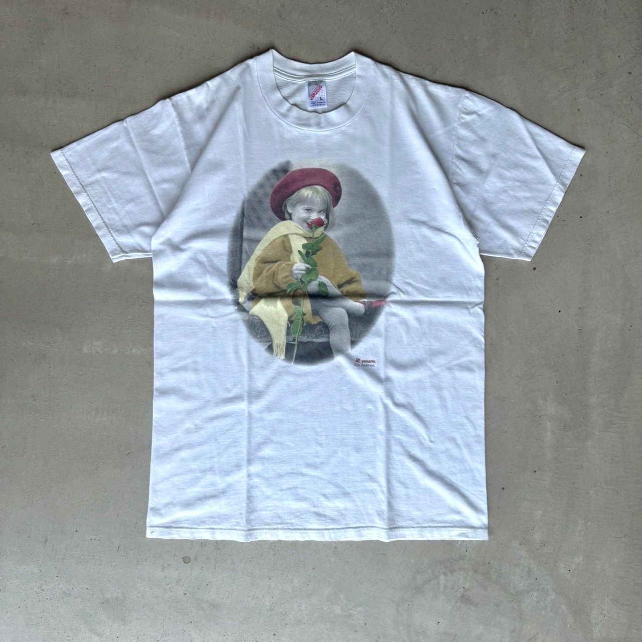 ヴィンテージ vintage 90s 90's Kim Anderson 写真家 フォトT アートT