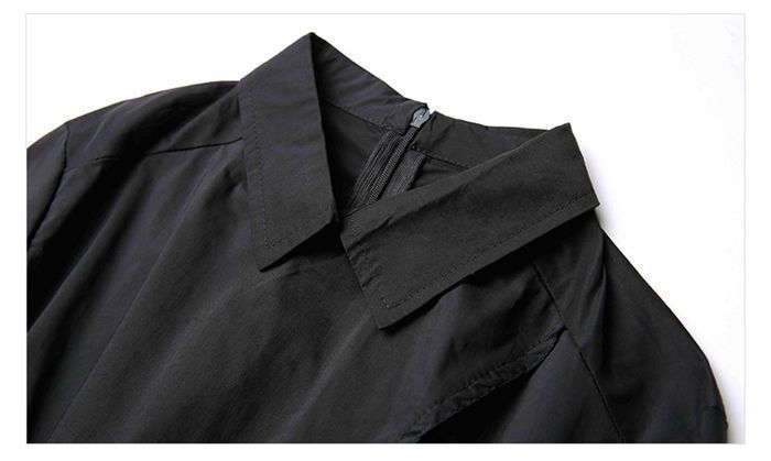 MON STYLE シャツブラウス レディース 長袖 ロング 売れ筋商品|||トップス ブラック 黒 コットン 綿  無地 日本製 MON STYLE モンスティル ロング シャツ ブラック 黒 レディース