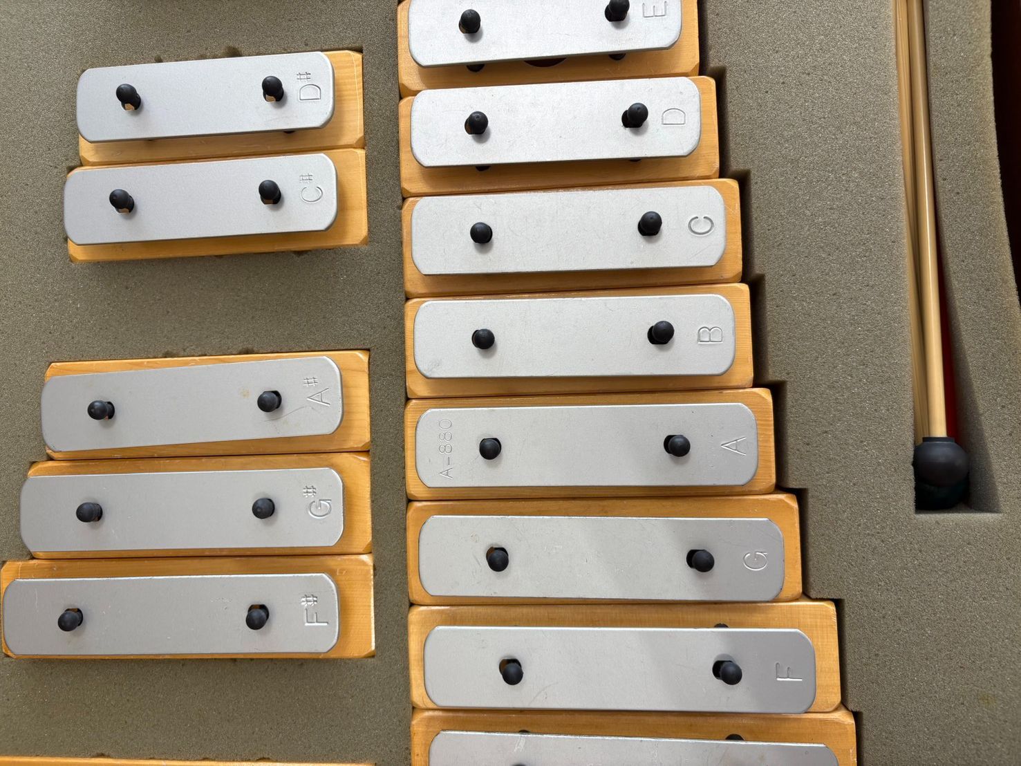 あたたかい EL6 河合楽器 KAWAI 鉄琴 グロッケン 25音 ブロックタイプ 純正ケース付き FJ11148 アイテム別