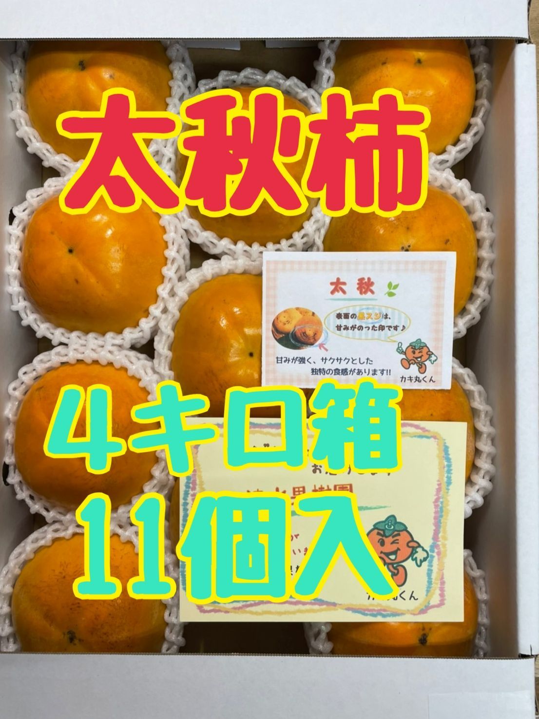 【太秋柿】４キロ箱　11個入-0