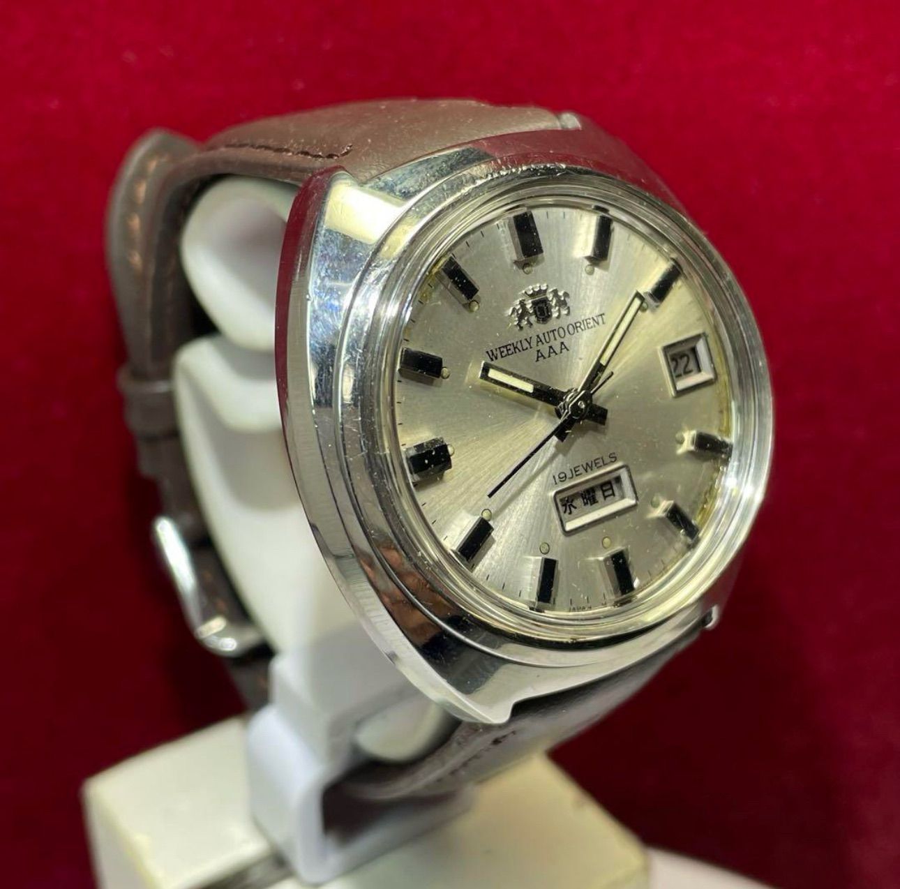 ★美品 60s ORIENT ウィークリーオートAAA 自動巻 風防新品 腕時計 60s オリエント ウィークリーオートAAA 自動巻 風防新品交換済
