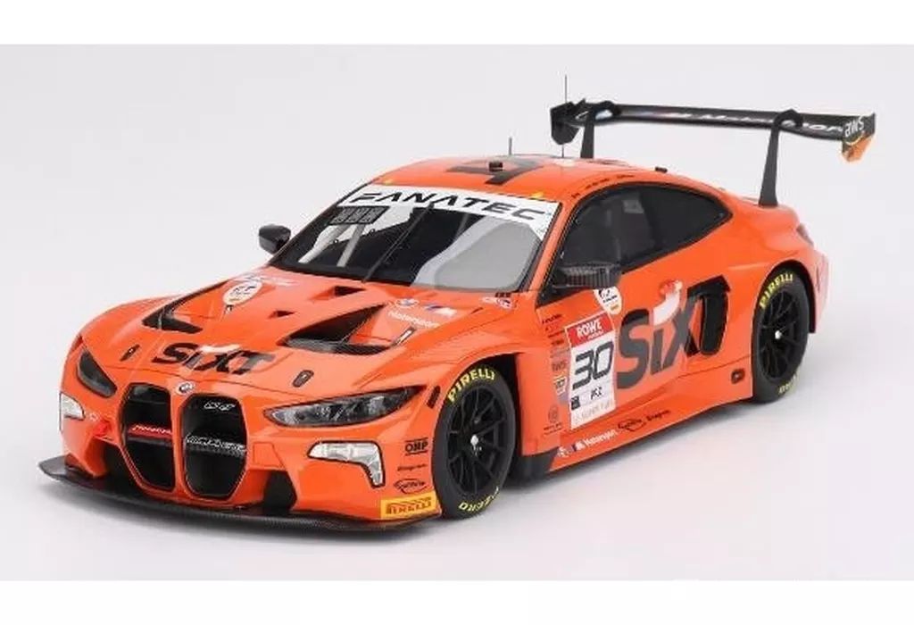 【新品】ミニカー 1/18 BMW M4 GT3 IGTC INDY 8時間 2023 #30 優勝車 BMW M Team WRT(左ハンドル) 「TOP SPEEDシリーズ」 [TS0553]