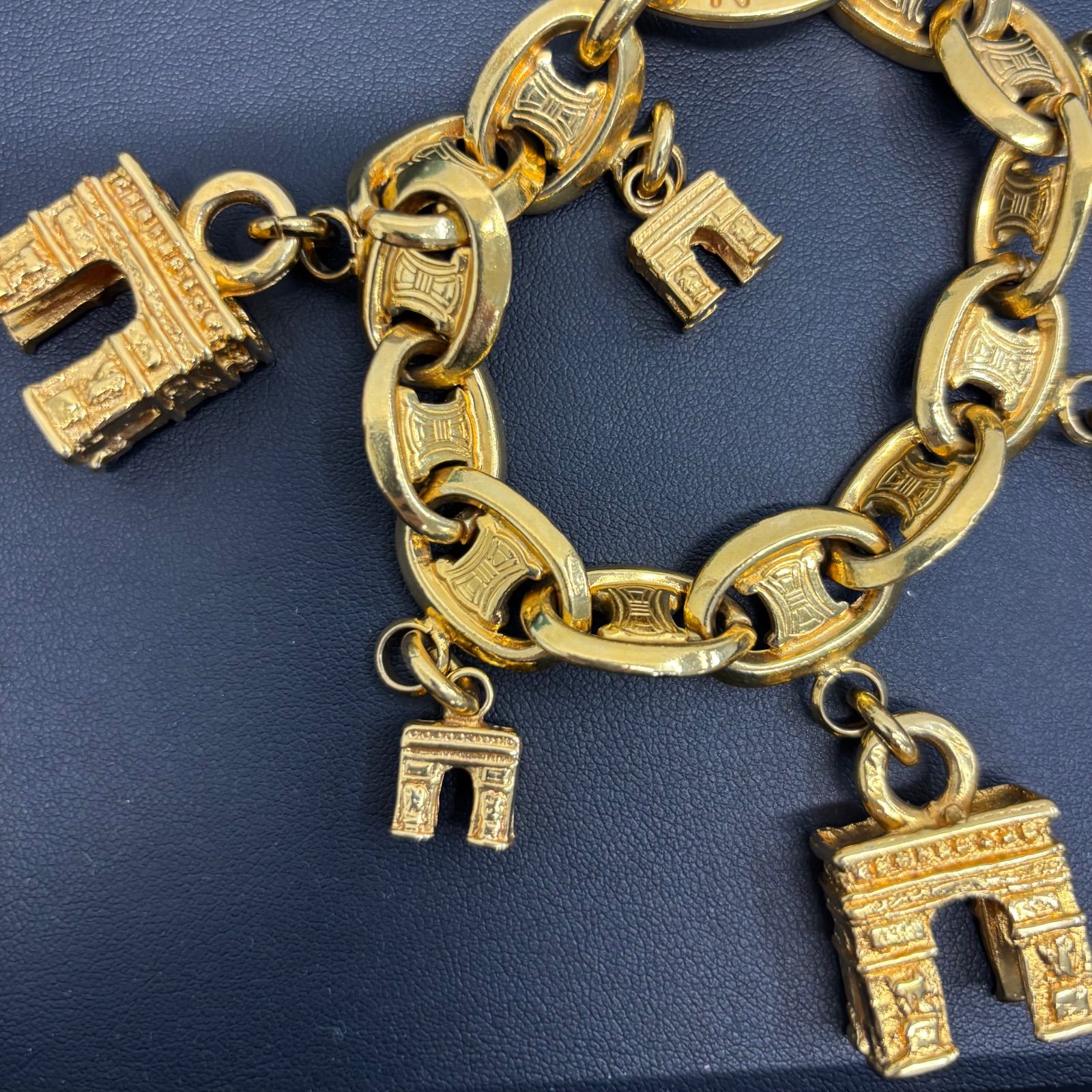 ▪️セリーヌ CELINE ヴィンテージ トリオンフ 凱旋門 ブレスレット