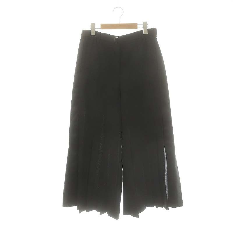 サカイ sacai 23SS Suting Pants プリーツパンツ ワイド ベルト付き 2 ブラック |HK OS