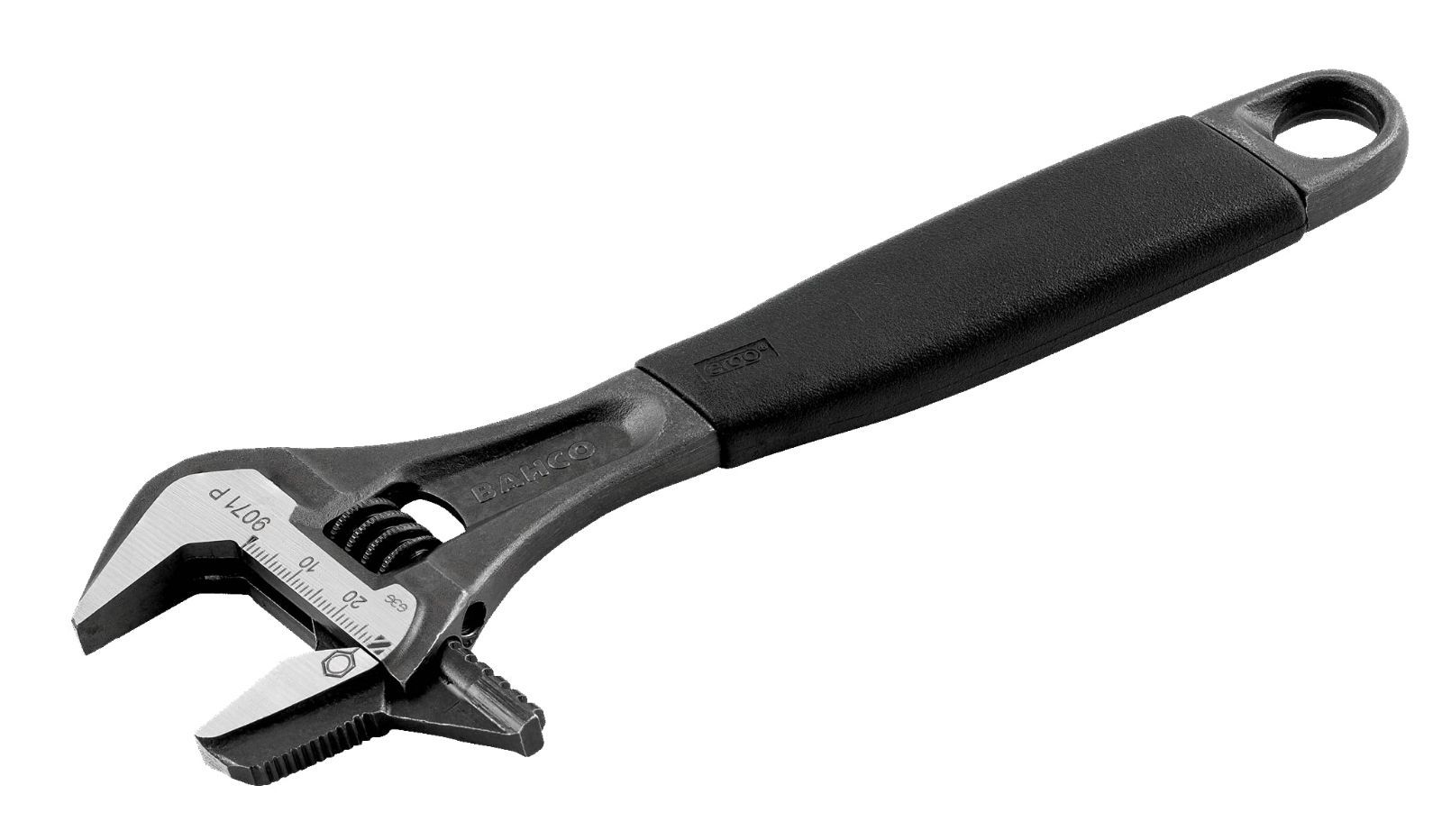 【在庫処分】Grip Pipe and パイプレンチ兼用モンキーレンチ Handle Thermoplastic with 9070P Wrench Adjustable BAHCO(バーコ)