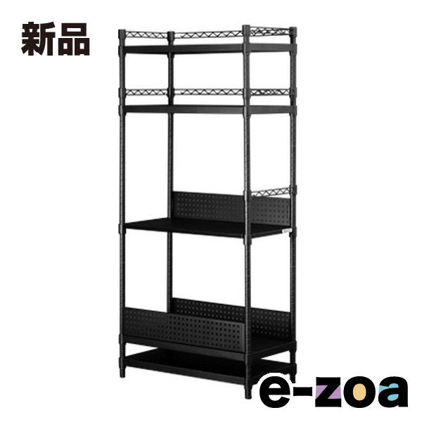 Bauhutte バウヒュッテ デスクサイドラック ラージタイプ|幅704mm|ブラック BHS-700SM-BK 2620948