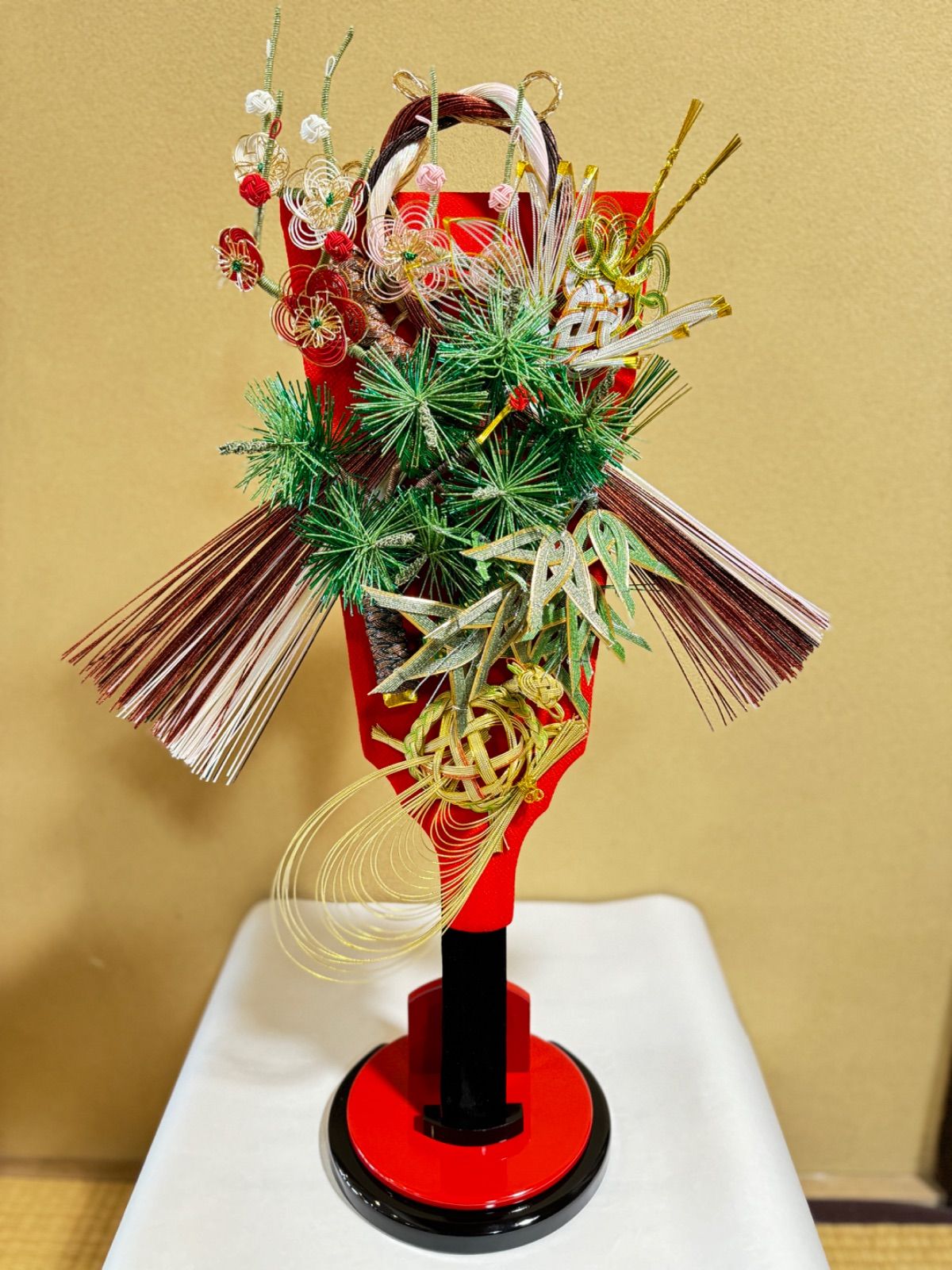 KH533 梅の花坐りびな 小黒三郎 組み木のひな人形 小黒三郎 組み木の