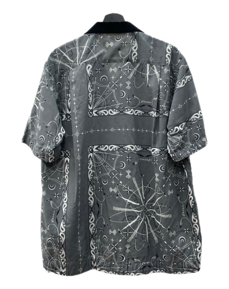 【美品】sacai × Dr.woo 半袖シャツ サイズ2 サカイ sacai 20SS × Dr Woo ドクター ウー Bandana Print Shirt