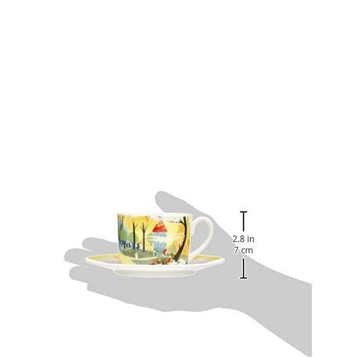 【デイリー雑貨店】イエロー 山加商店 MOOMIN (ムーミン) 「 ルオント 」 コーヒーカップ&ソーサー ムーミンハウス 電子レンジ可 ムーミン グッズ 北欧 母の日 プレゼント 食器 ギフト 結婚祝い 日本製 MM3204-28