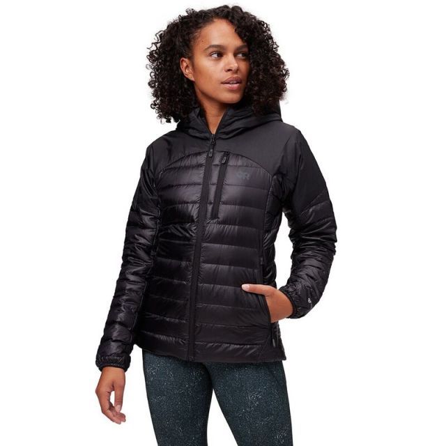 【送料無料】 アウトドアリサーチ レディース ジャケット・ブルゾン アウター Helium Down Hooded Jacket - Women's Black