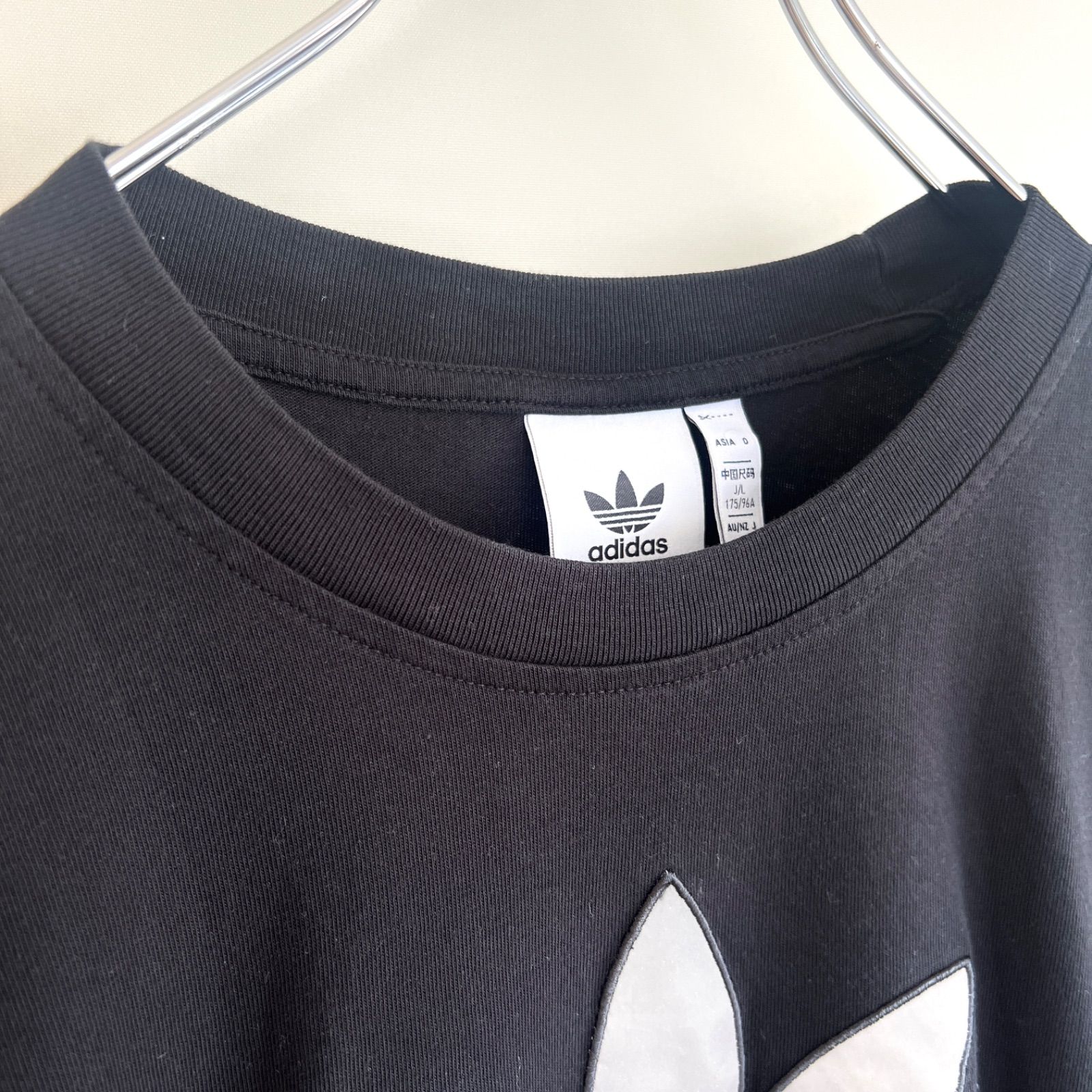 レア！刺繍ラメ入りトレフォイルロゴ adidas original Tシャツ 【公式 
