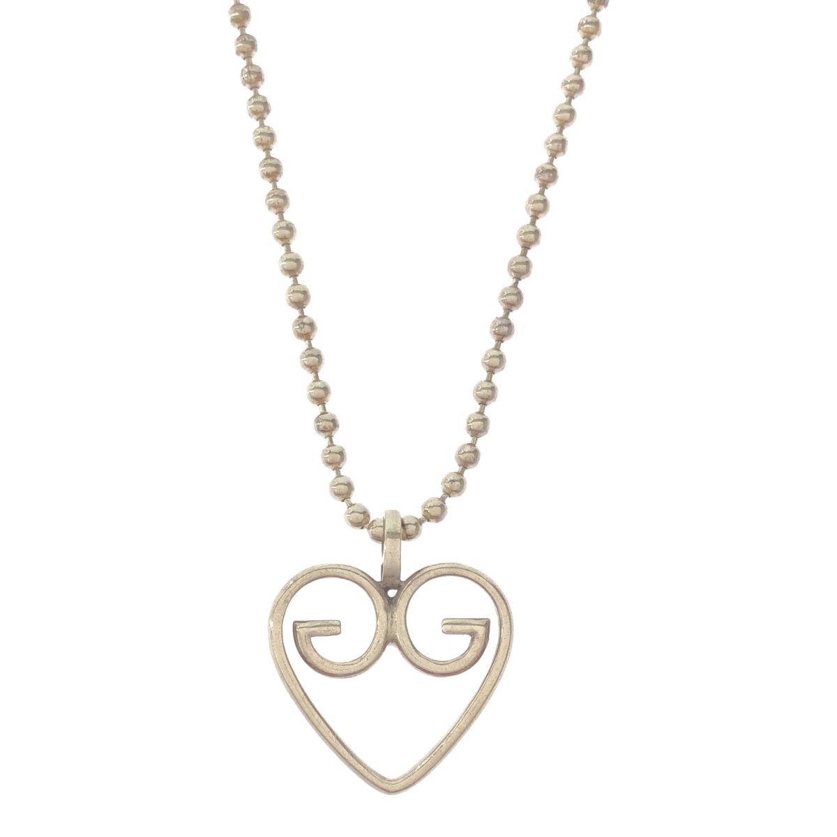 GUCCI グッチ ハートモチーフ アクセサリー ボールチェーン レディース 