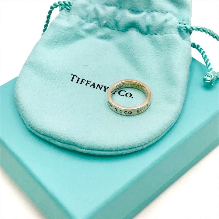在庫処分様TIFFANY ティファニー　1837　ナロー　リング　SV925 美品 TIFFANY ティファニー 1837 ナロー リングSV925 約7.5