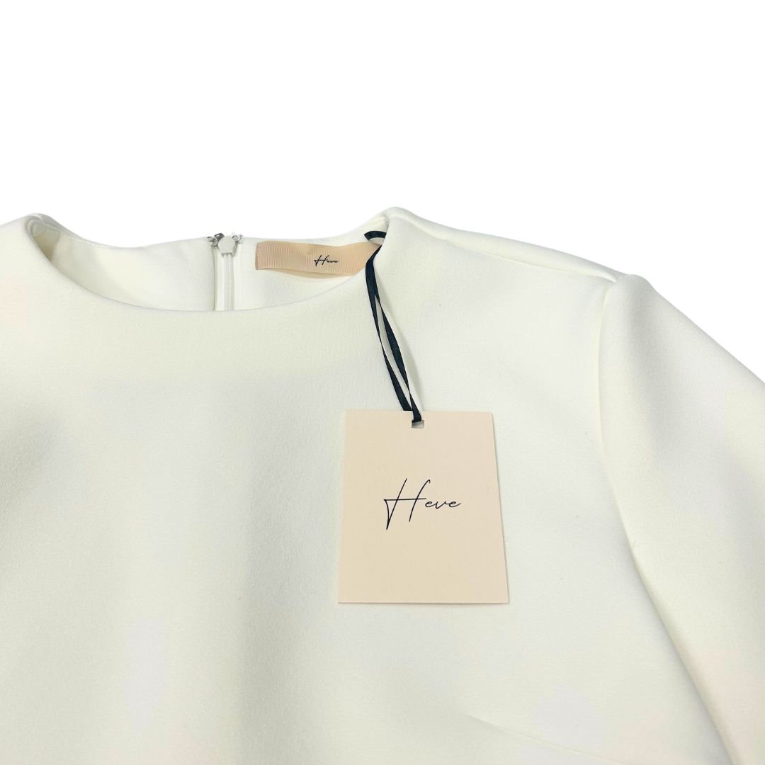 新品未使用タグ付）HEVE（ヘイヴ） PEONYペプラムBL ホワイト