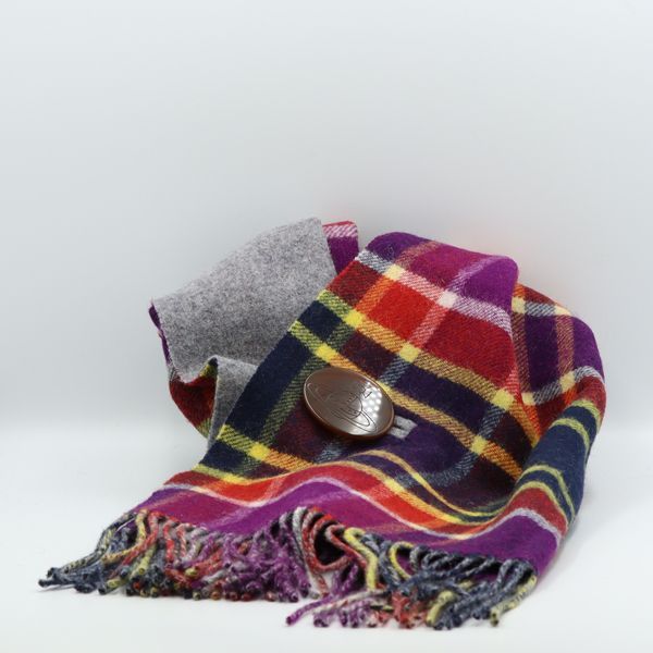 Vivienne Westwood ウールストール赤いチェック柄　ポンチョ　美品 新品未使用 正規品 ヴィヴィアンウエストウッド Vivienne