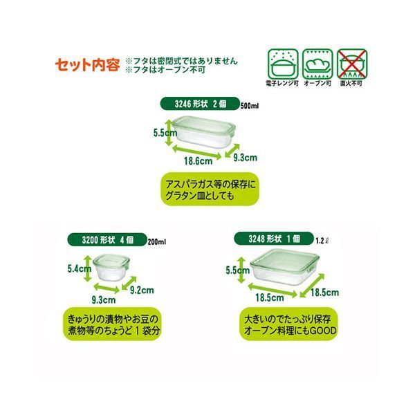 AGCテクノグラス パック レンジ システムセット グリーン IK 48690