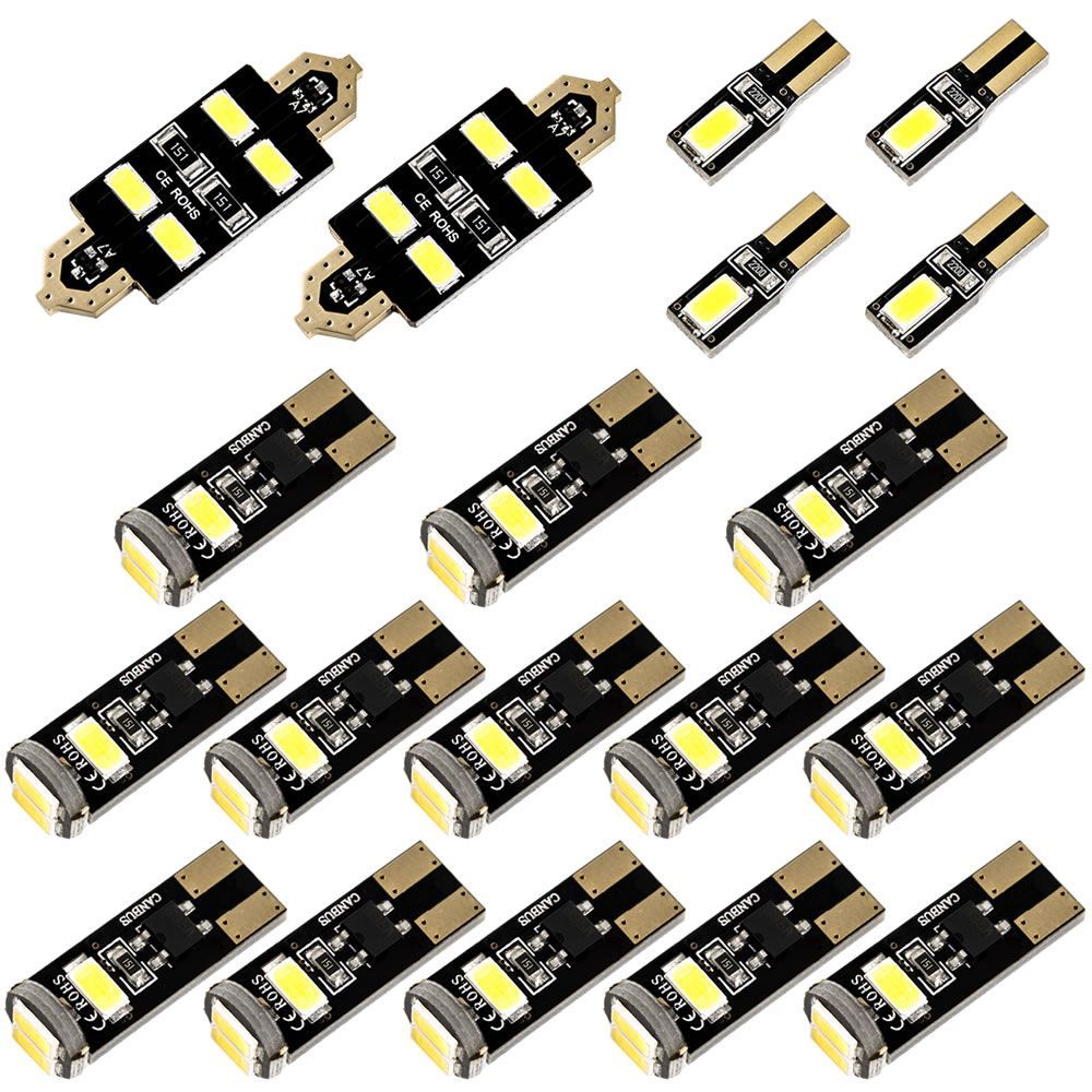 BMW F01 7シリーズ 標準ボディ車 [H21.3-] LED ルームランプ 金メッキ キャンセラー内蔵 SMD 68発 19点セット