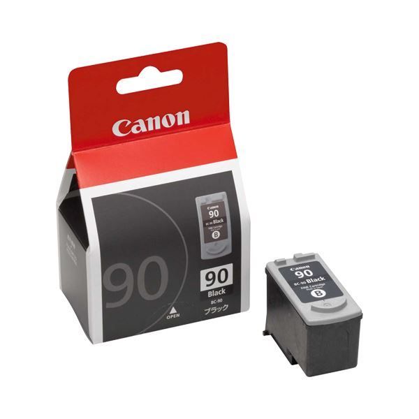 （まとめ） キヤノン Canon FINEカートリッジ BC-90 ブラック 大