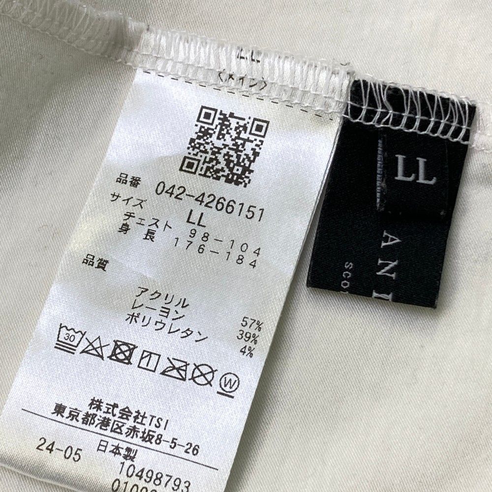 サイズ：LL ST ANDREWS セントアンドリュース 2024年モデル ハイネック 長袖Tシャツ  ホワイト系 [240101415905] ゴルフウェア メンズ ストスト サイズ：LL ST ANDREWS セントアンドリュース 2024年モデル
