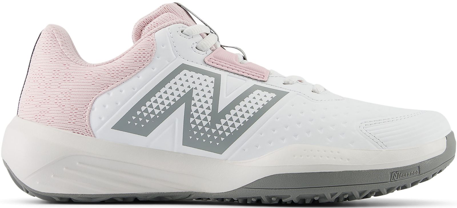 ニューバランス New Balance テニス 696 V6 O WHITE/PINK テニスシューズ レディース 部活 クラブ活動 クレーコート オムニコート エントリープレーヤー向け 衝撃吸収 クッション性 スポーツブランド  WCO WHITE/PINK