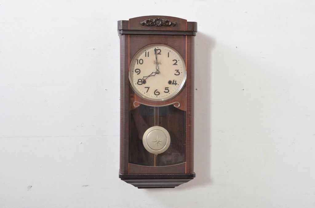 掛け時計 振り子時計 大正時代 アンティーク 柱時計 J 柱時計