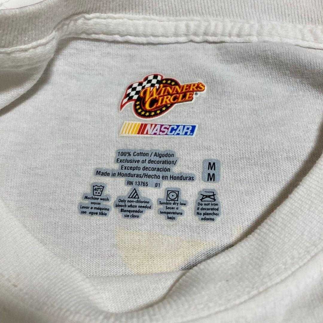 ユーズド 半袖 tシャツ 古着 GZG NASCAR 白 ナスカー オート レース