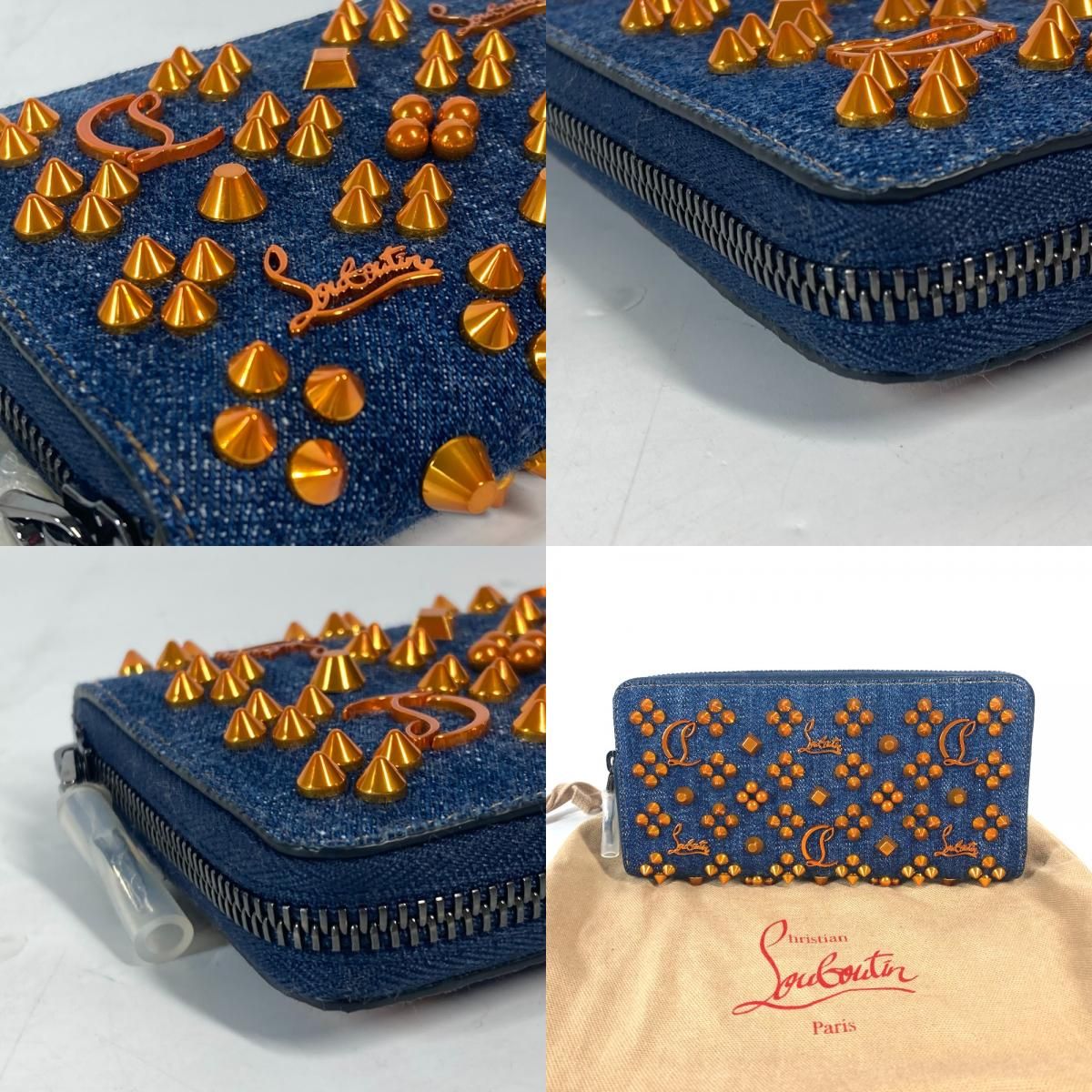 クリスチャンルブタン 長財布 ロゴ スパイクスタッズ 1225272 デニム 楽天市場】Christian Louboutin クリスチャンルブタン 1225272