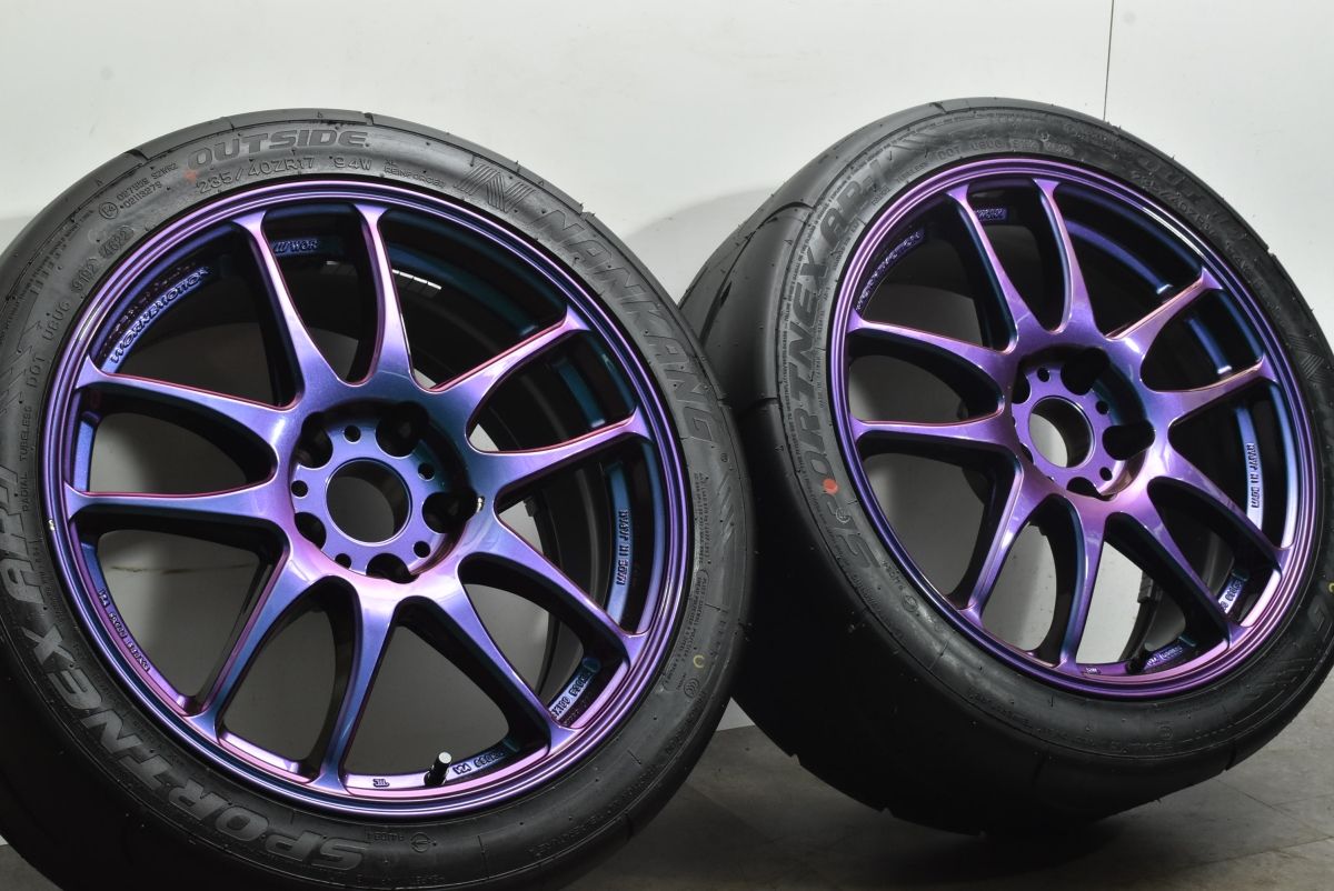 バリ溝】WORK EMOTION CR KIWAMI 17in 8J +35 PCD112 ナンカン 
