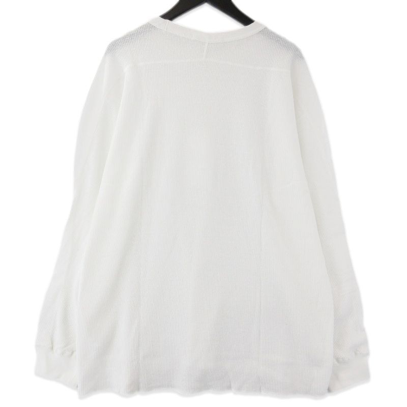 ♥ SEVEN BY SEVEN セブンバイセブン THERMAL SHIRTS 800-5166105 サーマル 長袖Ｔシャツ 日本製 ホワイト 白 L タグ付き 71013625