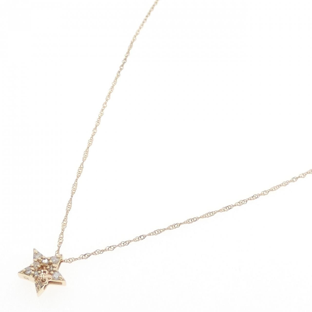 K10YG スター ダイヤモンド ネックレス