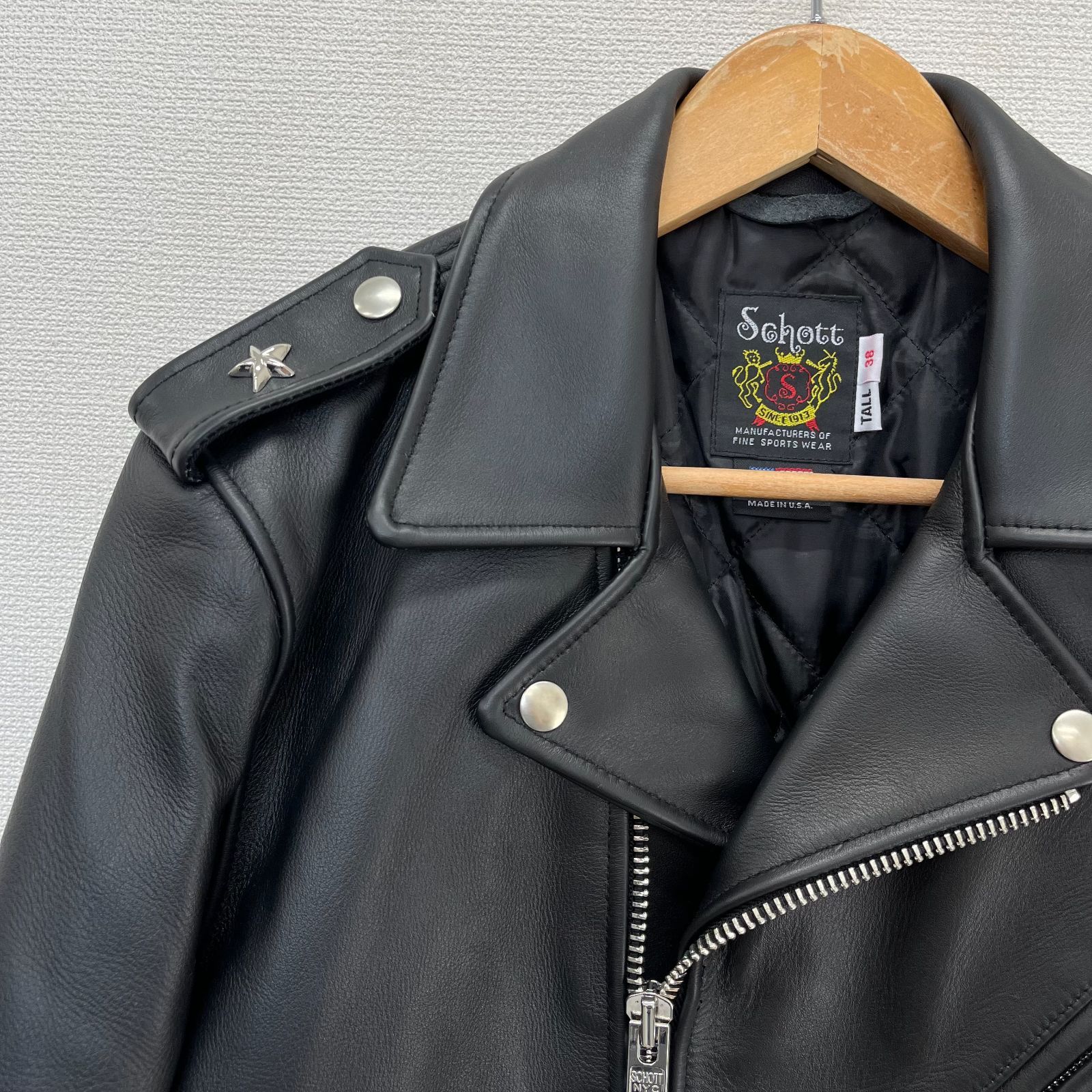 Schott ダブルライダースジャケット Tall 38 Schott ダブルライダースジャケット Tall 38 ショット(schott) ダブル