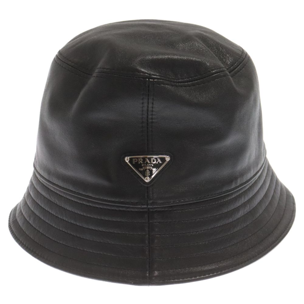 PRADA 2HC137 レザーバケットハット PRADA(プラダ) バケットハット2HC137 2HC137 ブラック｜【公式