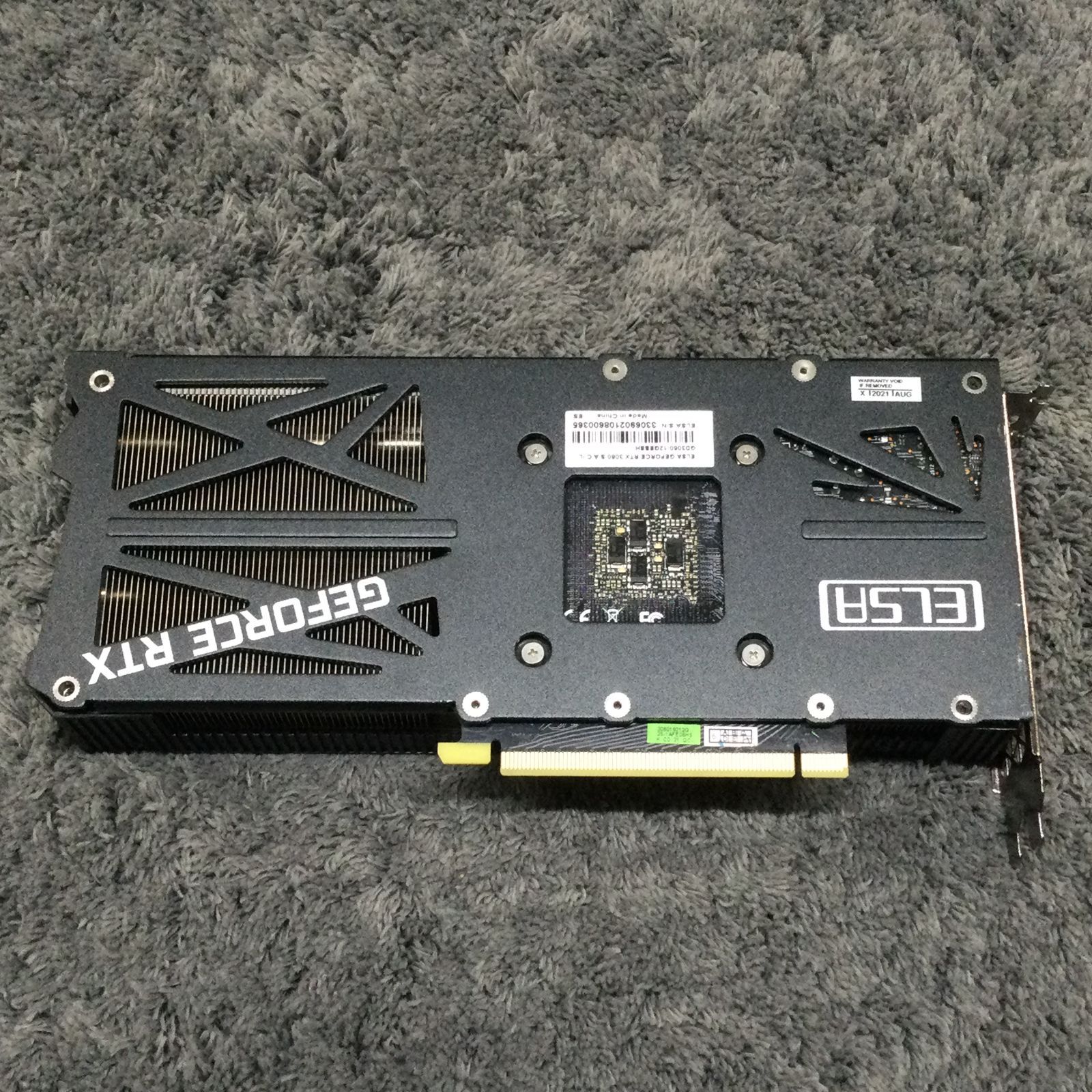 中古 グラフィックボード ELSA GeForce RTX 3060 ERAZOR GD3060