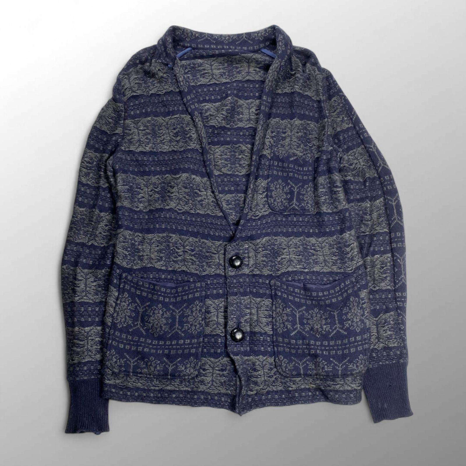 2010年 sacai サカイ / ノルディック カーディガン ニット